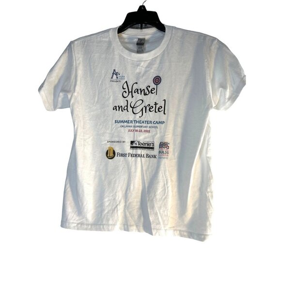 Gildan Girls Graphic Tee White Multi Size S - Picture 1 of 6